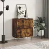 Image de vidaXL Buffet ChÃªne fumÃ© 60x35x70 cm Bois d'ingÃ©nierie