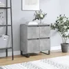 Image de vidaXL Buffet Gris bÃ©ton 60x35x70 cm Bois d'ingÃ©nierie