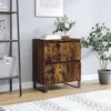 Image de vidaXL Buffet ChÃªne fumÃ© 60x35x70 cm Bois d'ingÃ©nierie