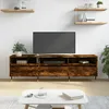 Image de Vidaxl Meuble Tv ChÃªne FumÃ© 150x30x44,5 Cm Bois D'ingÃ©nierie