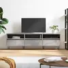 Image de vidaXL Meuble TV gris bÃ©ton 150x30x44,5 cm bois d'ingÃ©nierie