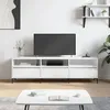 Image de vidaXL Meuble TV blanc 150x30x44,5 cm bois d'ingÃ©nierie