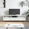 Image de vidaXL Meuble TV blanc 150x30x44,5 cm bois d'ingÃ©nierie