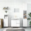 Image de vidaXL Armoire de salle de bain blanc 30x30x190 cm bois d'ingÃ©nierie