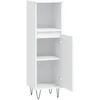 Image de vidaXL Armoire de salle de bain blanc 30x30x100 cm bois d'ingÃ©nierie