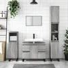 Image de vidaXL Armoire salle de bain sonoma gris 30x30x100 cm
