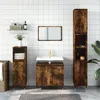 Image de vidaXL Armoire de bain chÃªne fumÃ© 65x33x60 cm bois d'ingÃ©nierie