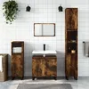 Image de vidaXL Armoire de bain chÃªne fumÃ© 65x33x60 cm bois d'ingÃ©nierie