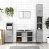 Image de vidaXL Armoire salle de bain gris bÃ©ton 80x33x60cm bois d'ingÃ©nierie