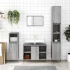 Image de vidaXL Armoire salle de bain sonoma gris 80x33x60 cm bois d'ingÃ©nierie