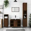 Image de vidaXL Armoire salle de bain chÃªne marron 80x33x60cm bois d'ingÃ©nierie