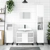 Image de vidaXL Armoire de salle de bain blanc brillant 80x33x60 cm