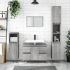 Image de vidaXL Armoire salle de bain sonoma gris 80x33x60 cm bois d'ingÃ©nierie