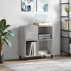 Image de vidaXL Armoire Ã  disques sonoma gris 84,5x38x89 cm bois d'ingÃ©nierie