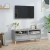 Image de vidaXL Meuble TV sonoma gris 100x34,5x44,5 cm bois d'ingÃ©nierie