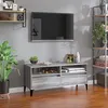 Image de vidaXL Meuble TV sonoma gris 100x34,5x44,5 cm bois d'ingÃ©nierie