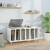 Image de vidaXL Armoire Ã  disques blanc 100x38x48 cm bois d'ingÃ©nierie