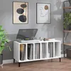 Image de vidaXL Armoire Ã  disques blanc 100x38x48 cm bois d'ingÃ©nierie