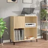 Image de Vidaxl Armoire Ã Disques ChÃªne Sonoma 84,5x38x89 Cm Bois D'ingÃ©nierie