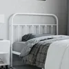 Image de vidaXL TÃªte de lit mÃ©tal blanc 100 cm