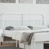 Image de vidaXL TÃªte de lit mÃ©tal blanc 180 cm