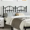 Image de vidaXL TÃªte de lit mÃ©tal noir 120 cm