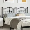 Image de vidaXL TÃªte de lit mÃ©tal noir 150 cm
