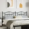Image de vidaXL TÃªte de lit mÃ©tal noir 200 cm