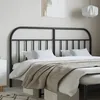 Image de vidaXL TÃªte de lit mÃ©tal noir 160 cm