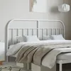 Image de vidaXL TÃªte de lit mÃ©tal blanc 180 cm