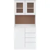 Image de vidaXL Buffet ALTA blanc 77x35x165 cm bois massif de pin