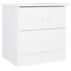 Image de vidaXL Table de chevet ALTA blanc 41x35x41 cm bois de pin massif