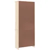 Image de Vidaxl Vitrine En Verre Alta 77x35x186,5 Cm Bois De Pin Massif