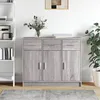 Image de vidaXL Buffet sonoma gris 91x28x75 cm bois d'ingÃ©nierie