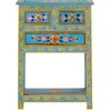 Image de vidaXL Buffet turquoise 55x30x76 cm bois massif de manguier