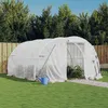 Image de Vidaxl Serre Avec Cadre En Acier Blanc 12 MÂ² 4x3x2 M