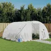 Image de Vidaxl Serre Avec Cadre En Acier Blanc 16 MÂ² 4x4x2 M