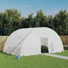 Image de Vidaxl Serre Avec Cadre En Acier Blanc 24 MÂ² 6x4x2,85 M