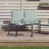 Image de Vidaxl Table De Jardin Anthracite 55x40x37 Cm Acier