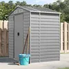 Image de Vidaxl Abri De Jardin Gris Clair 191x130x198 Cm Acier GalvanisÃ©