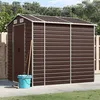 Image de Vidaxl Abri De Jardin Marron 191x215x198 Cm Acier GalvanisÃ©
