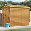 Image de Vidaxl Abri De Jardin Marron Clair 191x215x198 Cm Acier GalvanisÃ©