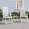 Image de Vidaxl Chaises Inclinables De Jardin Lot De 2 Blanc Pp