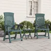 Image de Vidaxl Chaises Inclinables De Jardin Lot De 2 Vert Pp