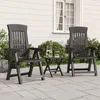 Image de Vidaxl Chaises Inclinables De Jardin Lot De 2 Anthracite Pp