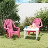 Image de Vidaxl Chaises De Jardin Pour Enfants Lot De 2 Rose 37x34x44 Cm Pp