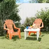Image de Vidaxl Chaises De Jardin Pour Enfants Lot De 2 Orange 37x34x44 Cm Pp