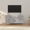 Image de vidaXL Ensemble de meubles TV 3 pcs Sonoma gris Bois d'ingÃ©nierie