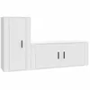 Image de vidaXL Ensemble de meubles TV 2 pcs Blanc Bois d'ingÃ©nierie