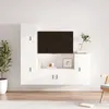 Image de vidaXL Ensemble de meubles TV 4 pcs Blanc Bois d'ingÃ©nierie